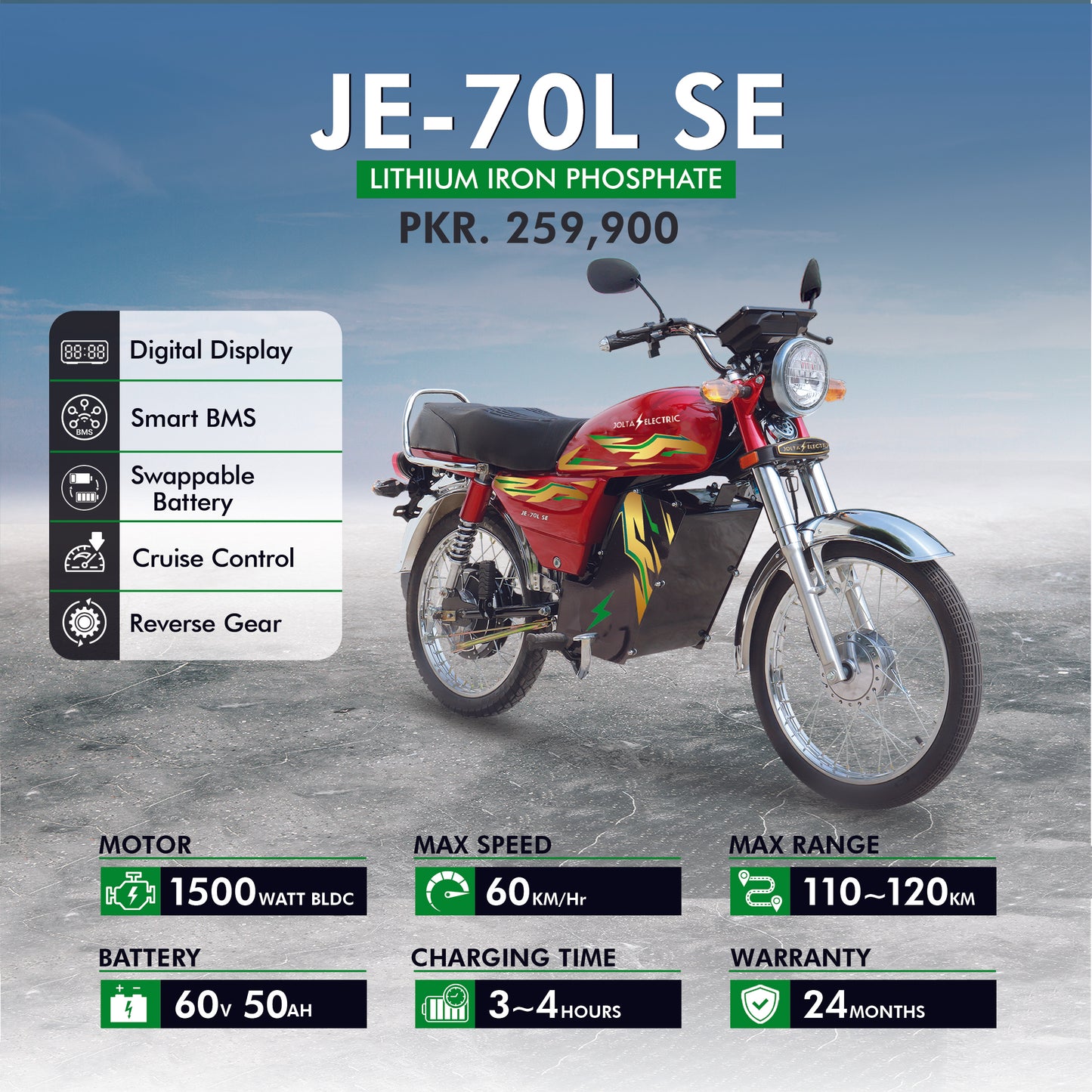 JE-70L SE — The Powerhouse of Smart Electric Mobility!